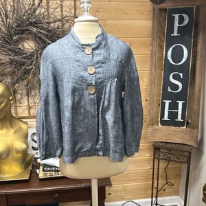 100% Linen swing jacket